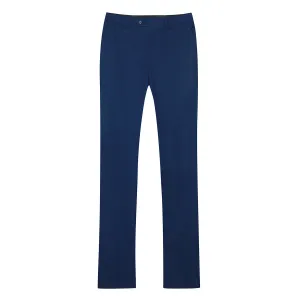 Flat Front Straight-Fit Suit Dress Pant Royal Blue