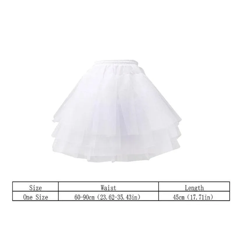 Fluffy Tutu Skirt: Chic Petticoat for Girls & Women