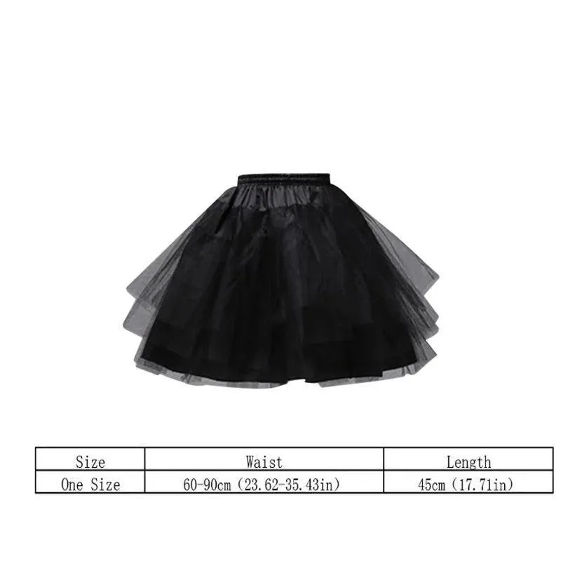 Fluffy Tutu Skirt: Chic Petticoat for Girls & Women