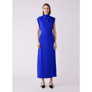 Flute Midi Dress | Cobalt