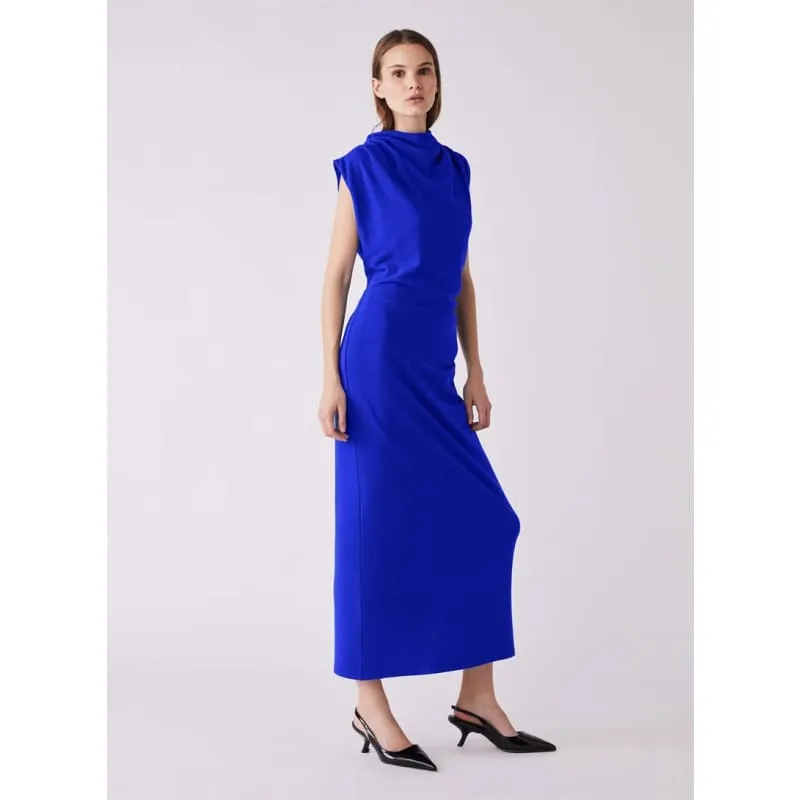 Flute Midi Dress | Cobalt