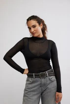 FREE PEOPLE ON AIR THIN TURTLENECK