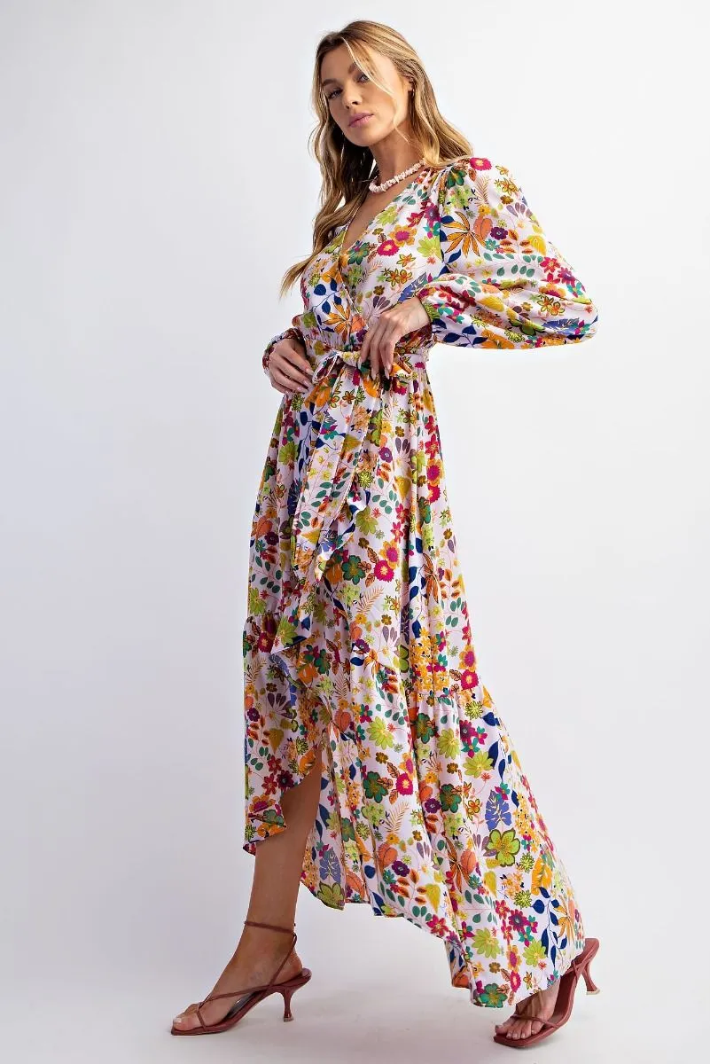 Garden of Love Wrap Dress - White