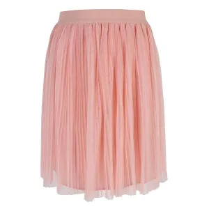 GIRLS PINK PLEATED TULLE SKIRT