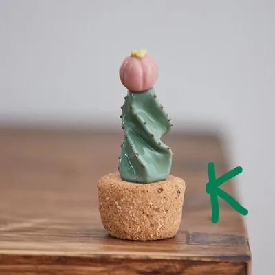 Gohobi Handmade Cactus Ceramic Ornament (Short version)