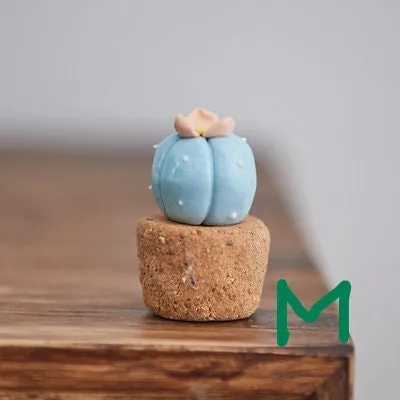 Gohobi Handmade Cactus Ceramic Ornament (Short version)