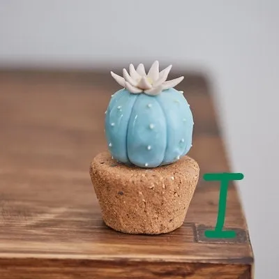 Gohobi Handmade Cactus Ceramic Ornament (Tall version)