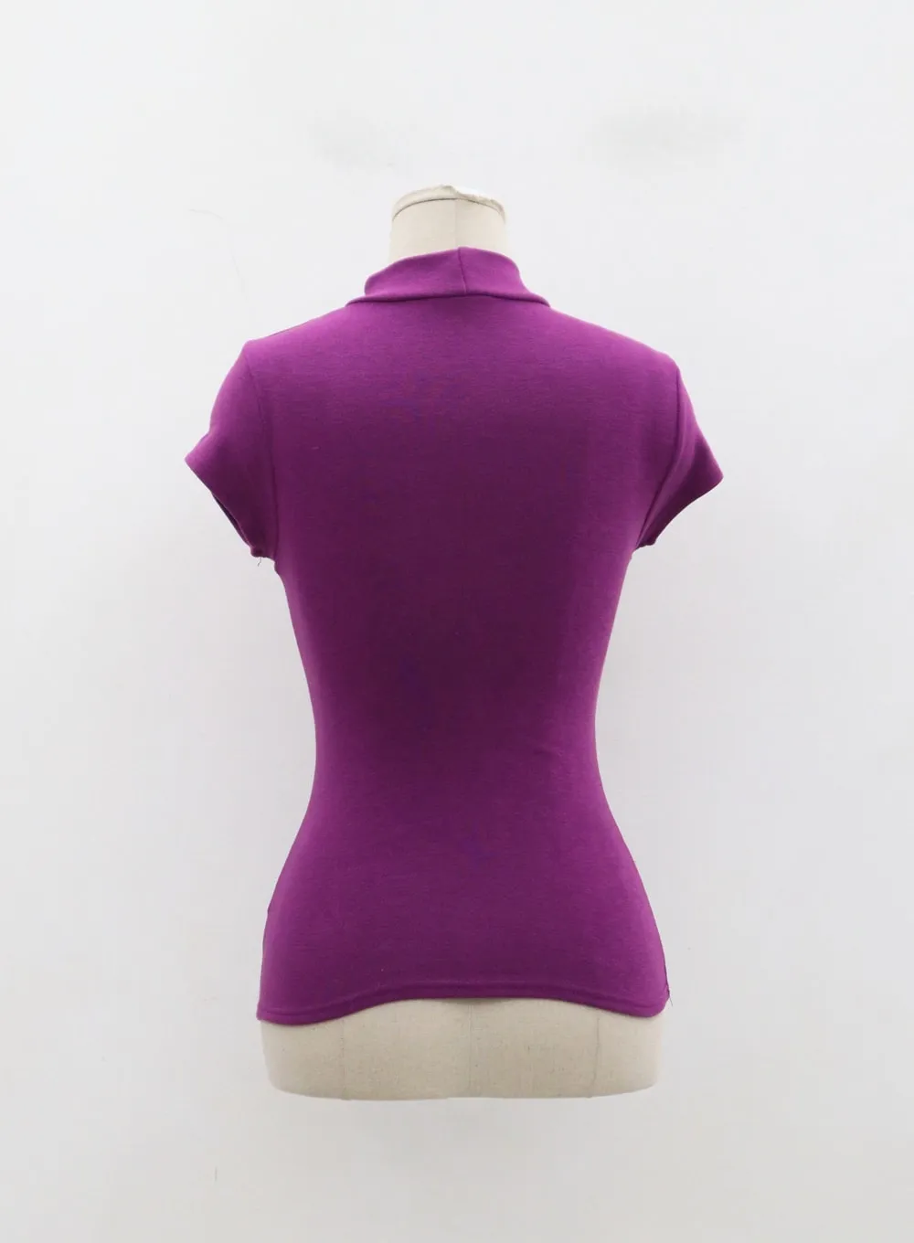 Half Turtleneck Short Sleeve Top ID30