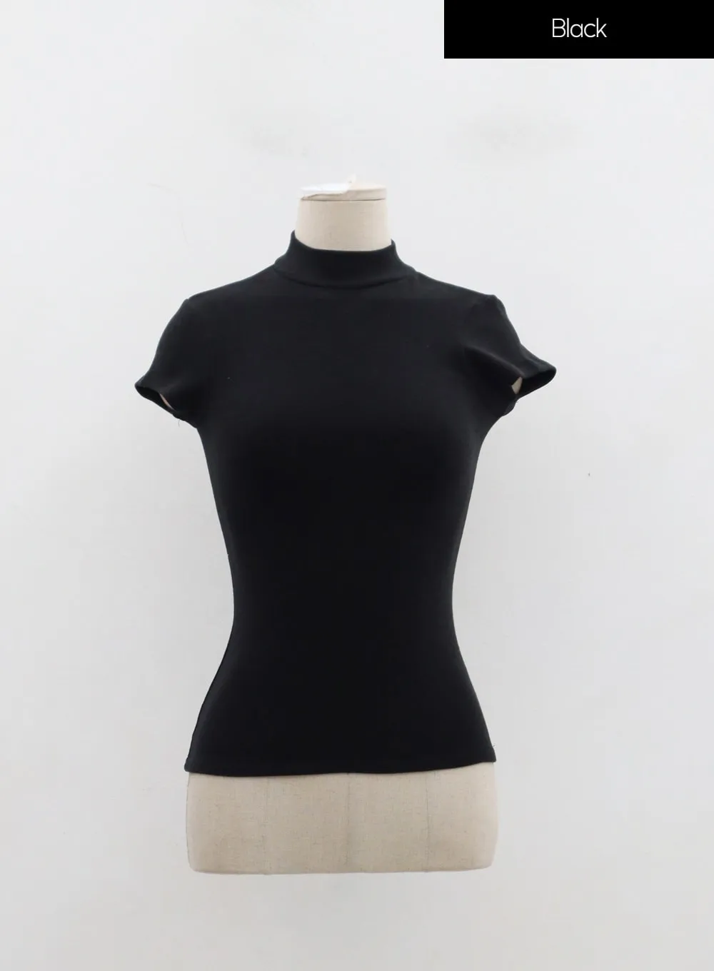 Half Turtleneck Short Sleeve Top ID30