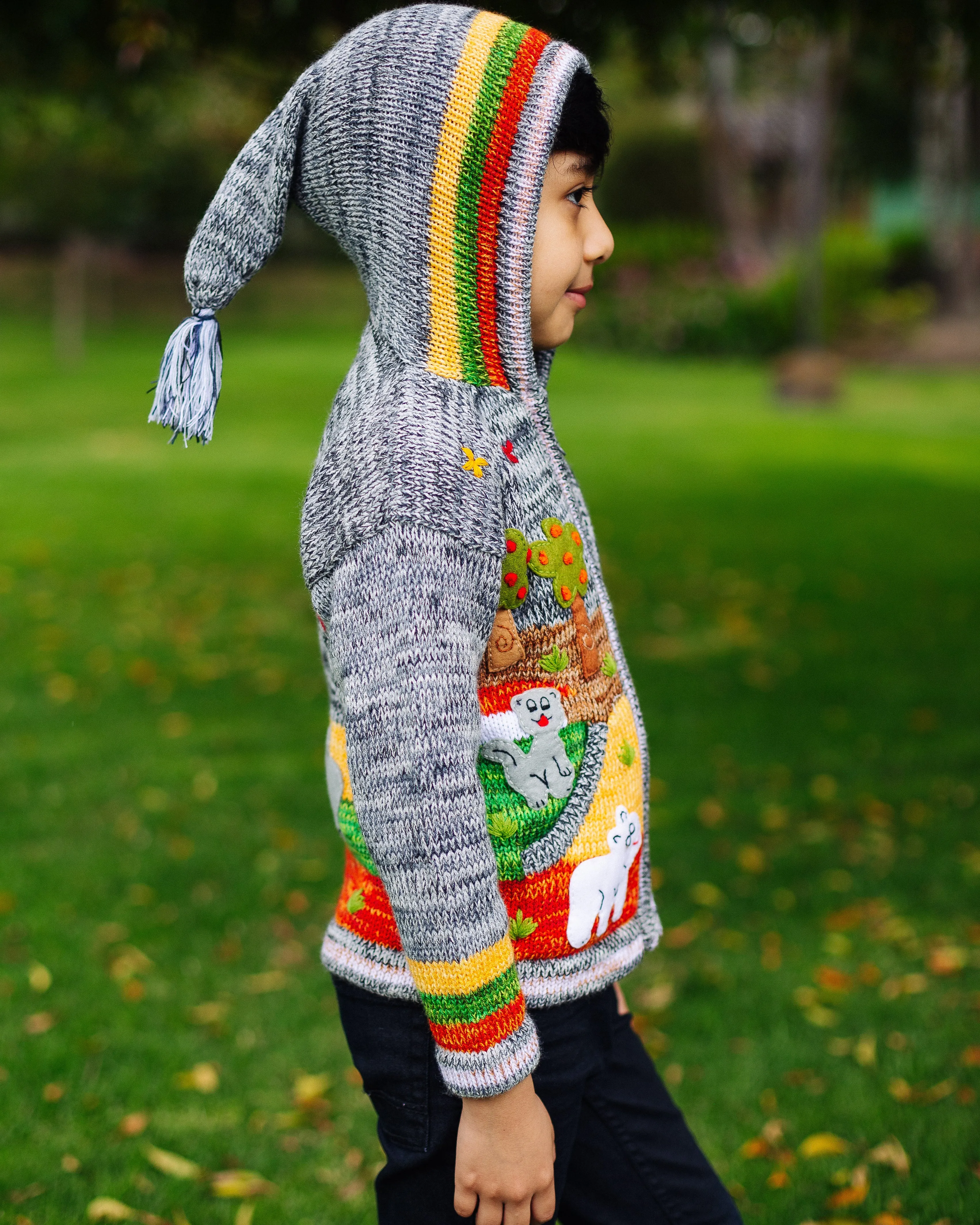 Handcrafted Kid Sweater - Ash Andes