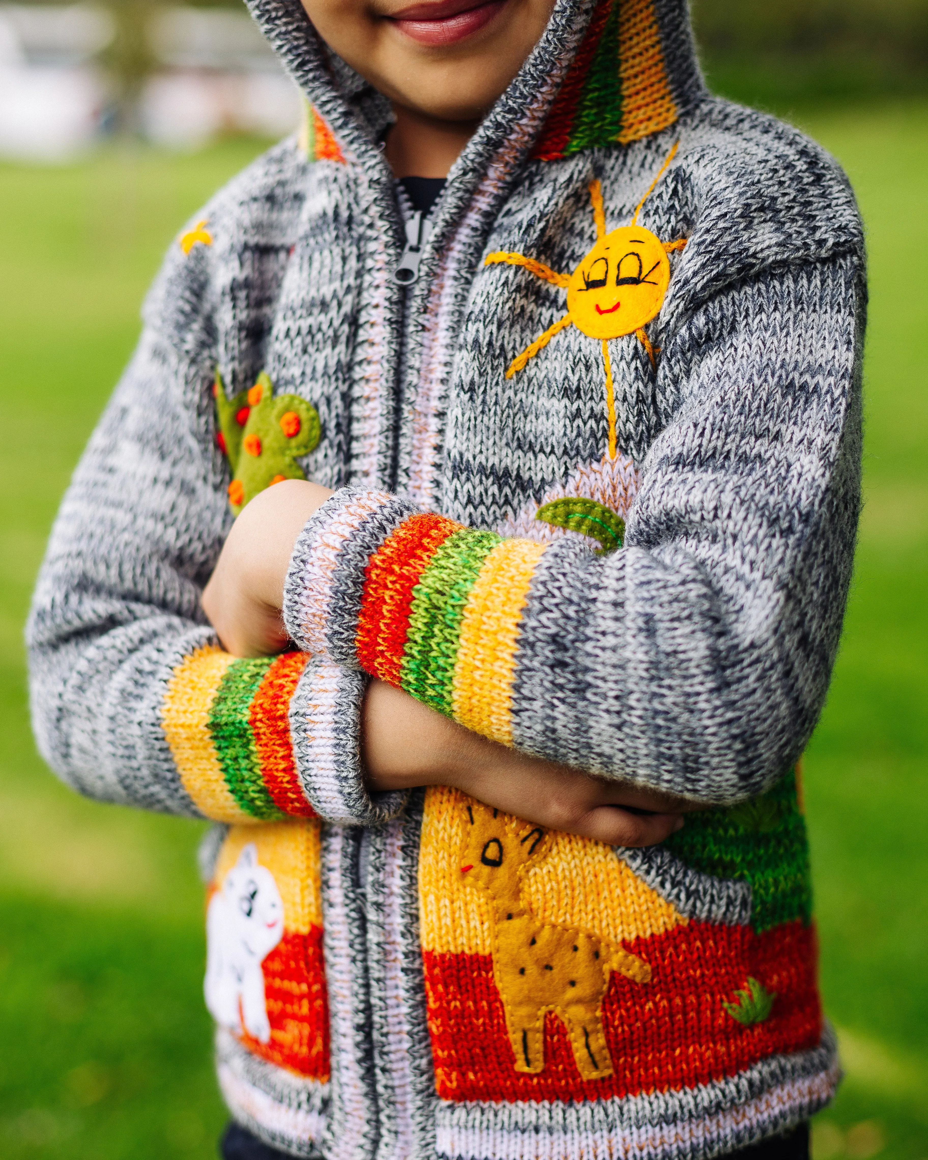 Handcrafted Kid Sweater - Ash Andes