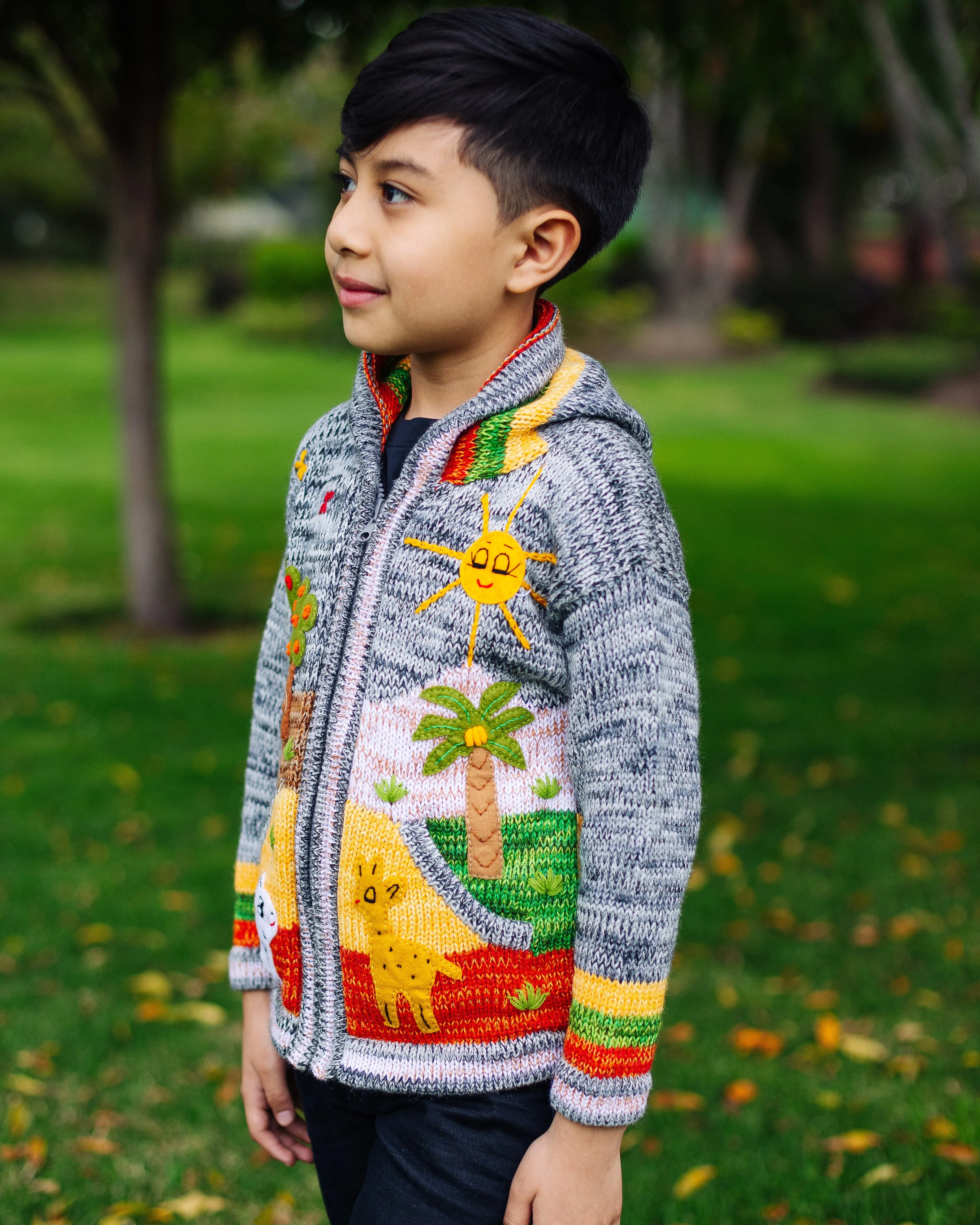 Handcrafted Kid Sweater - Ash Andes