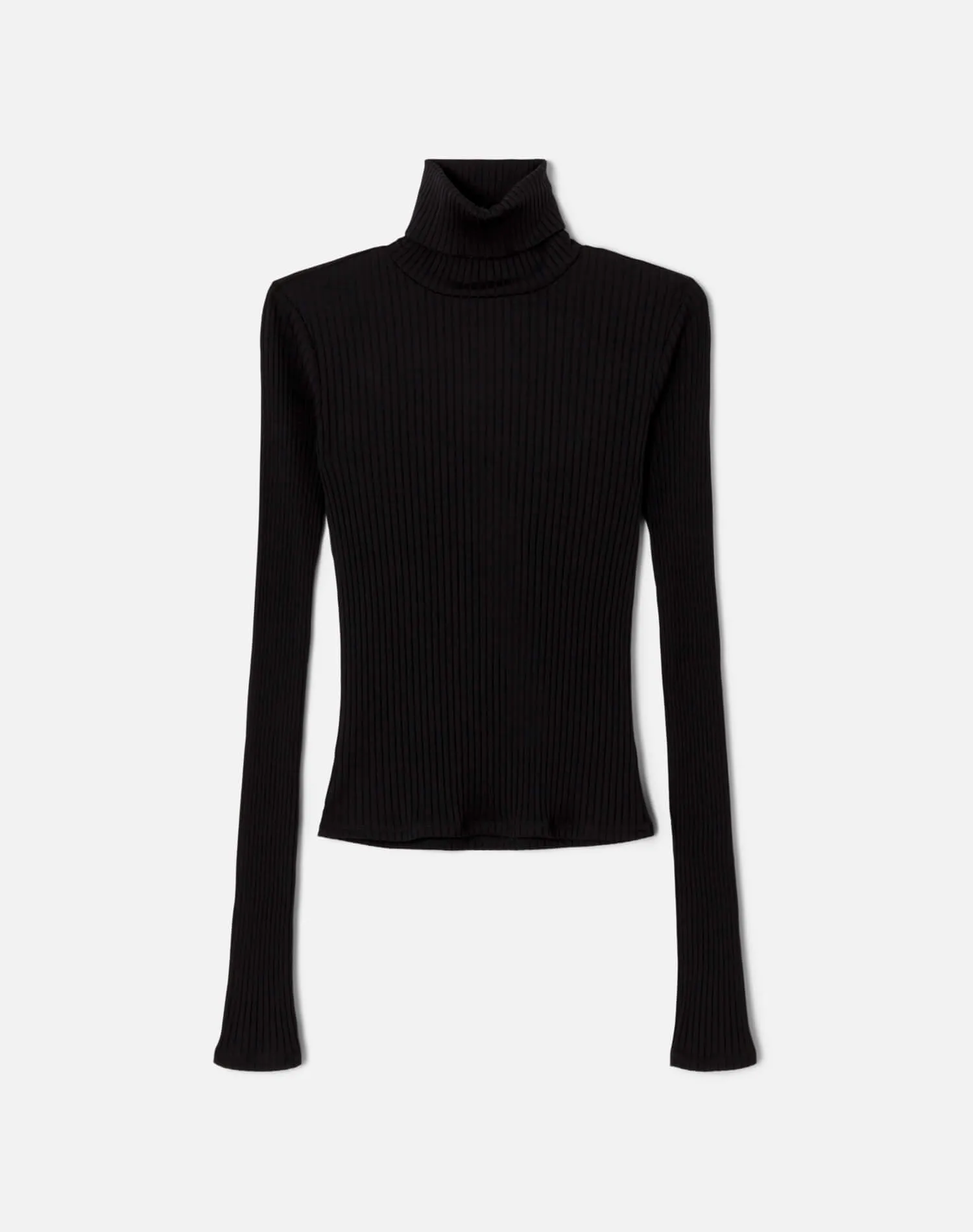 Hanes Ribbed Turtleneck - Black