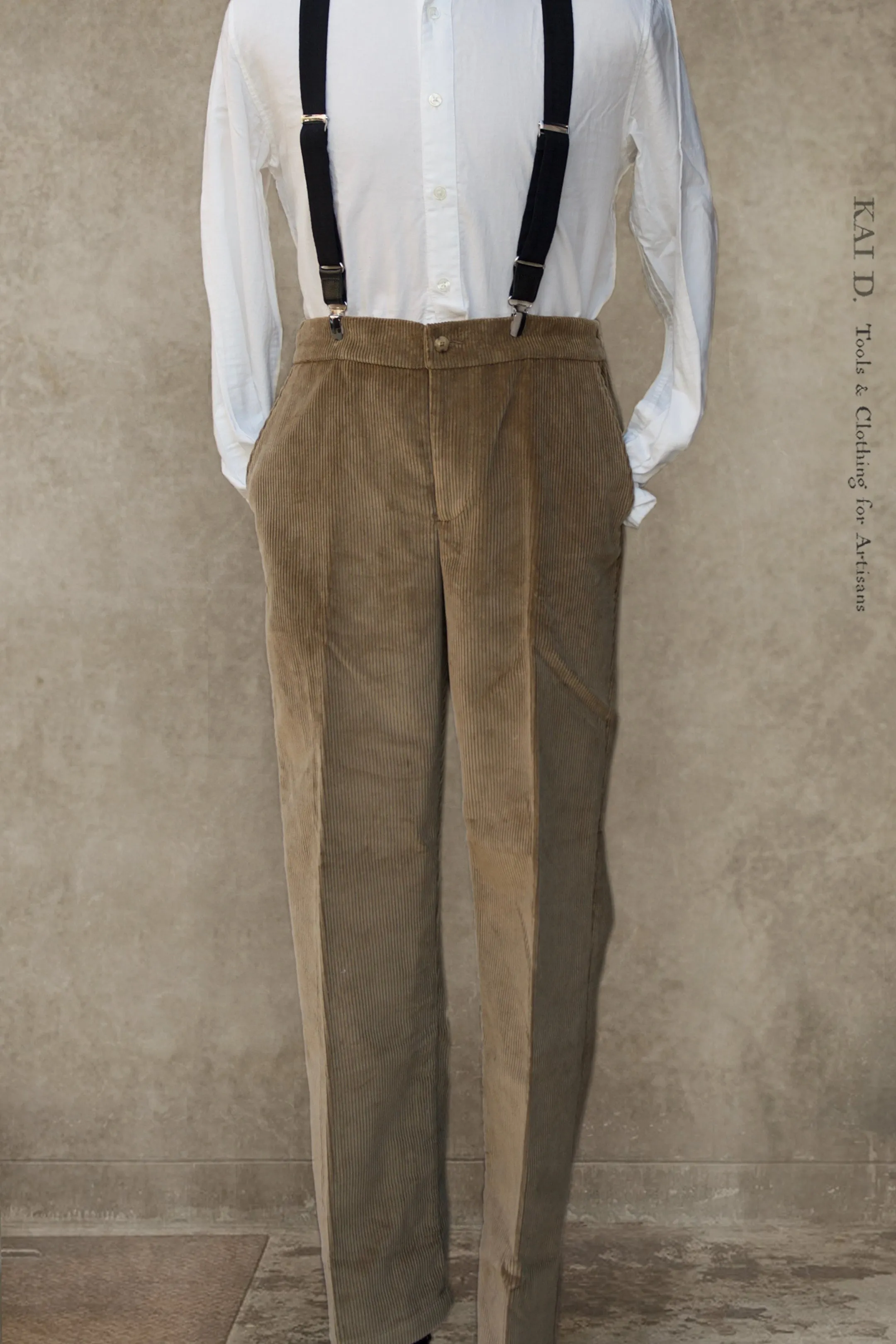 Heavy Weight Corduroy Trousers - Wheat - 46, 48, 50