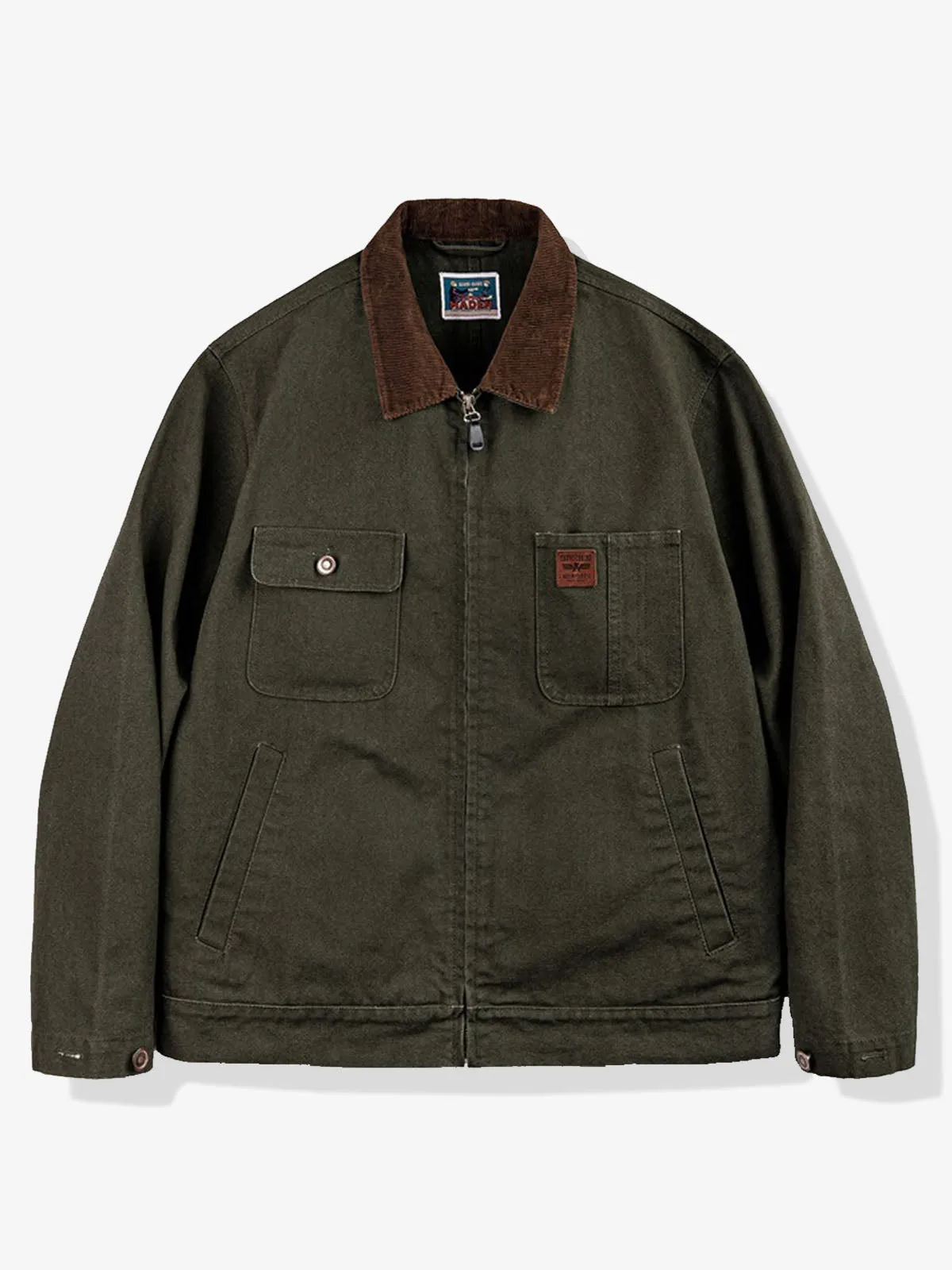 Heavyweight Corduroy Collar Canvas Detroit Jacket