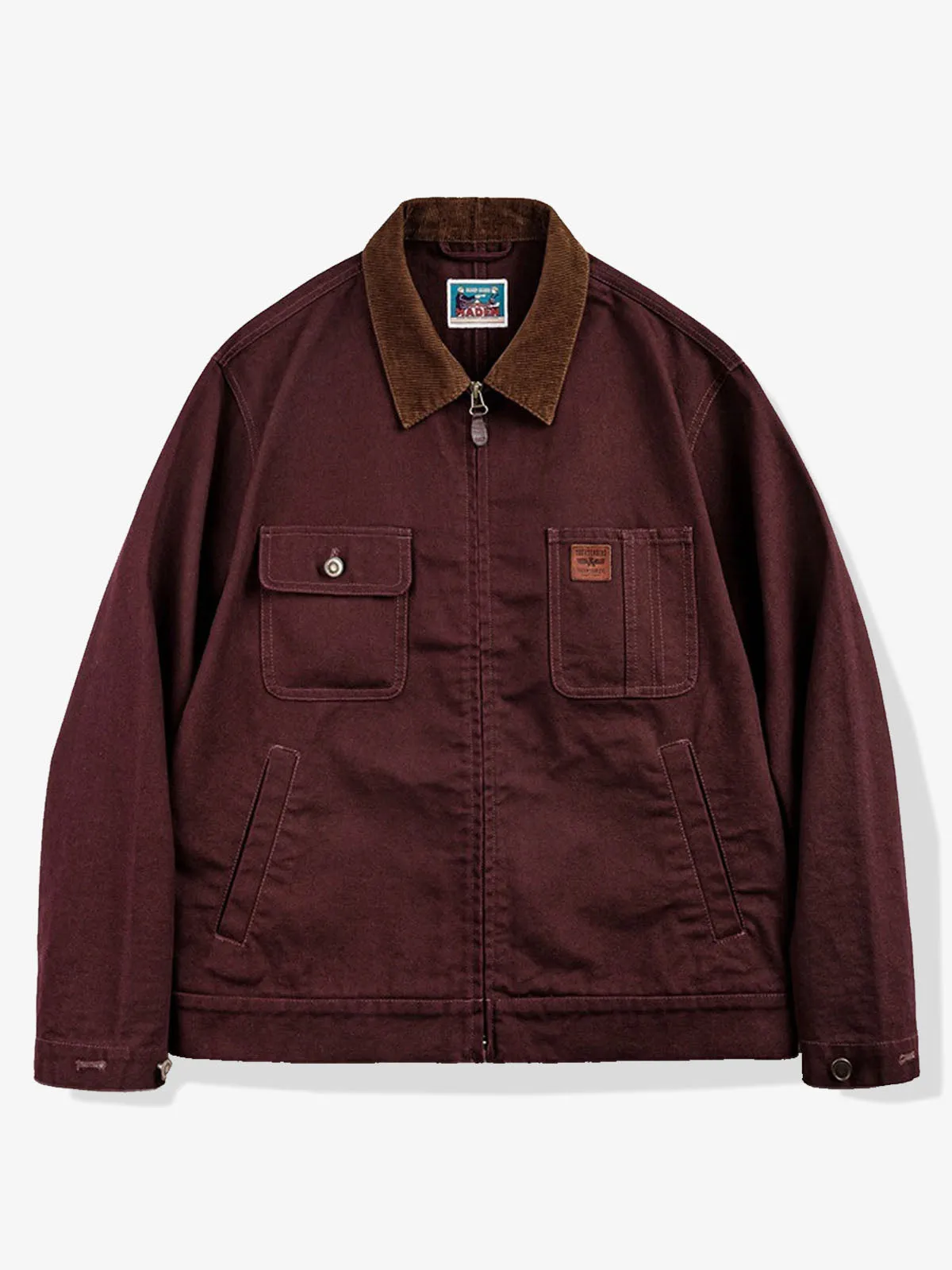 Heavyweight Corduroy Collar Canvas Detroit Jacket