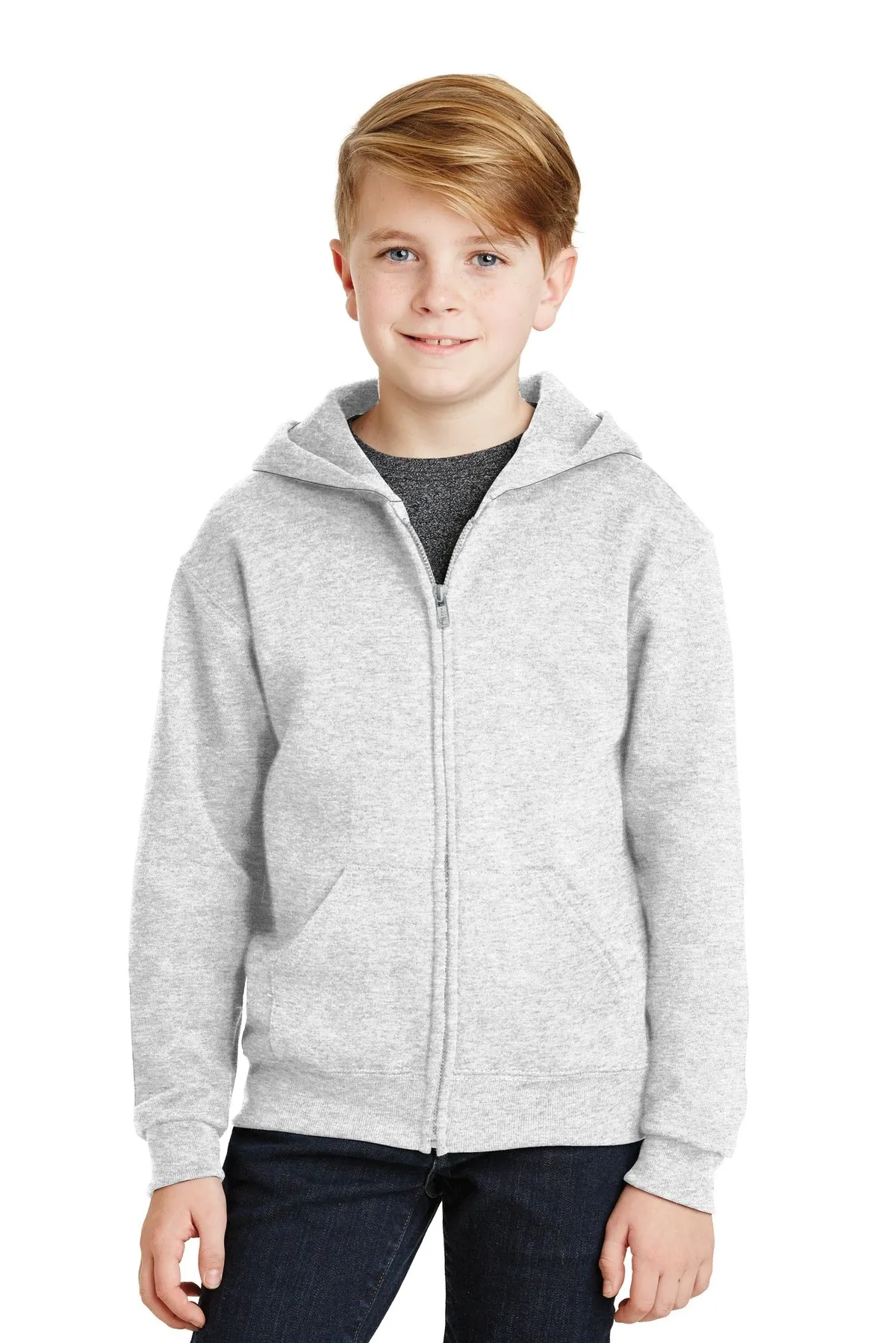 JERZEES® - Youth NuBlend® Full-Zip Hooded Sweatshirt.  993B