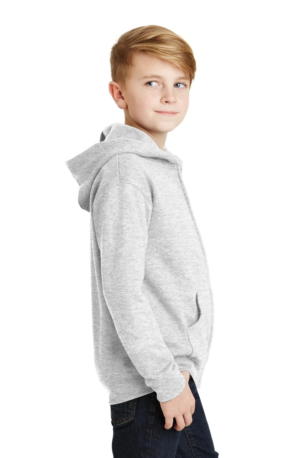 JERZEES® - Youth NuBlend® Full-Zip Hooded Sweatshirt.  993B