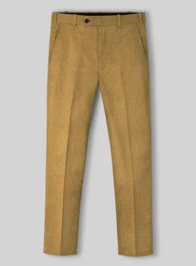 Khaki Stretch Pin Corduroy Pants