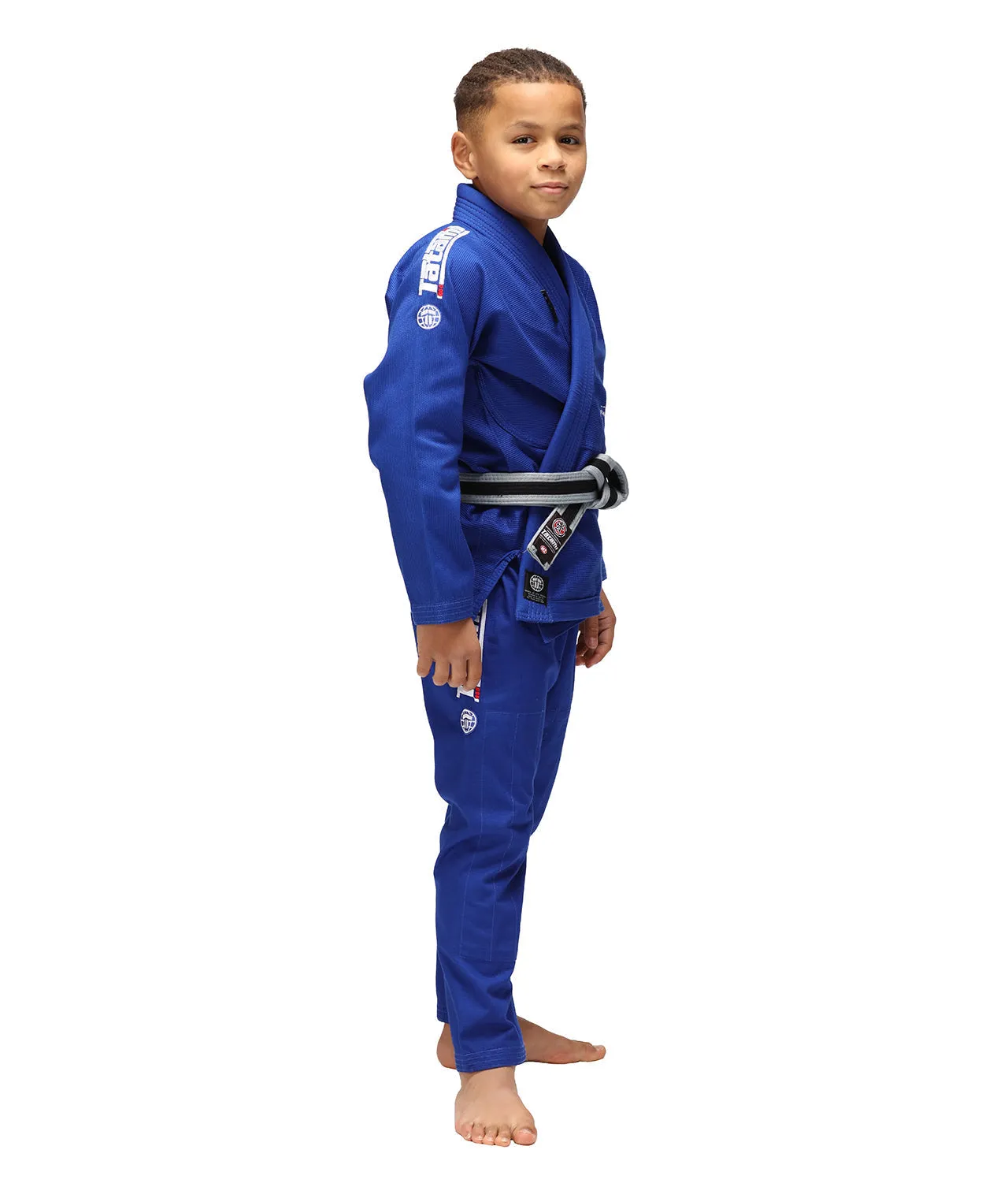 Kimono Copii Brazilian Jiu Jitsu TATAMI Elements Superlite Gi - Albastru (Centura Alba Inclusa)