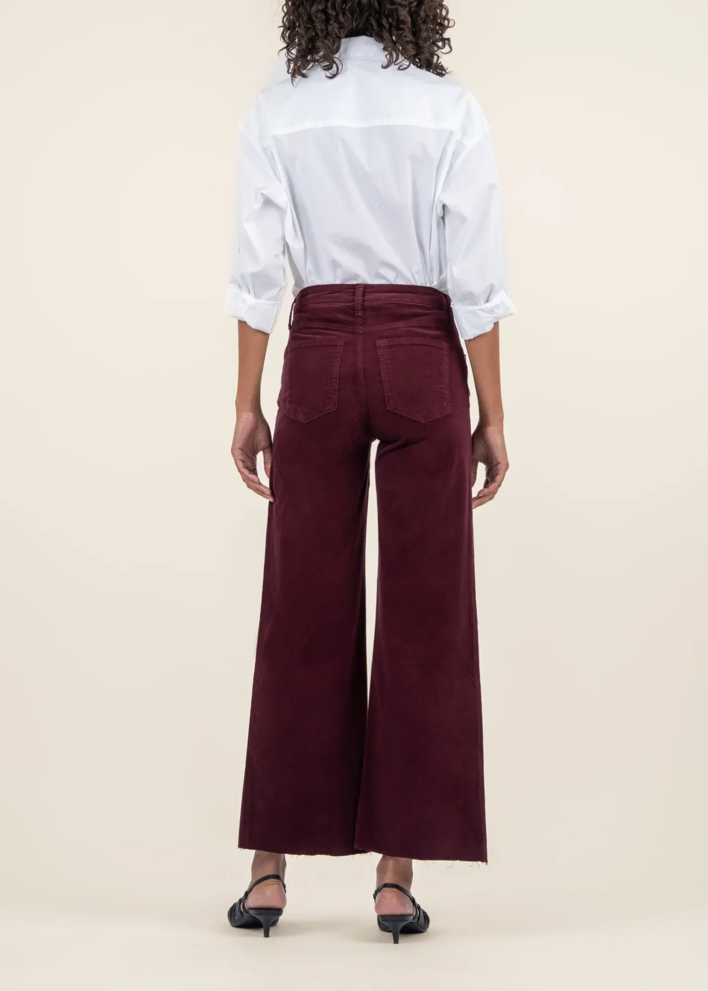 Kut From the Kloth Meg Corduroy High Rise Wide Leg Jeans - Long Inseam