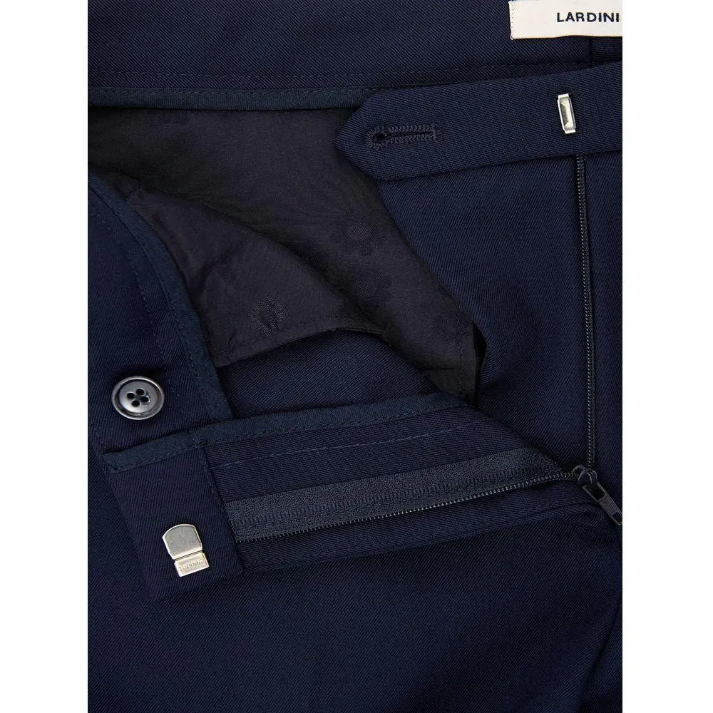 Lardini Elegant Blue Wool Pants for Women