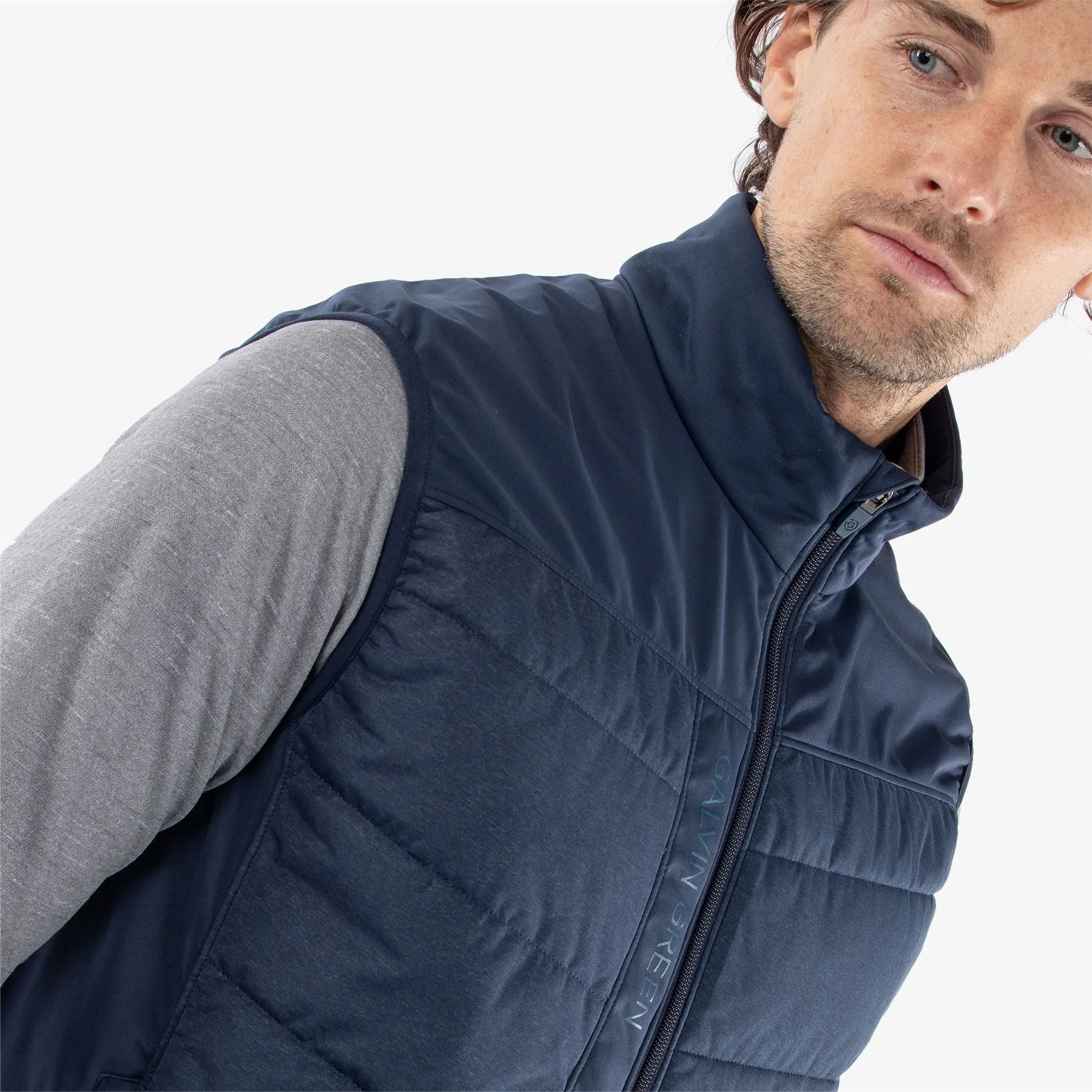 Lauro Interface-1 Full Zip Gilet Navy - AW24