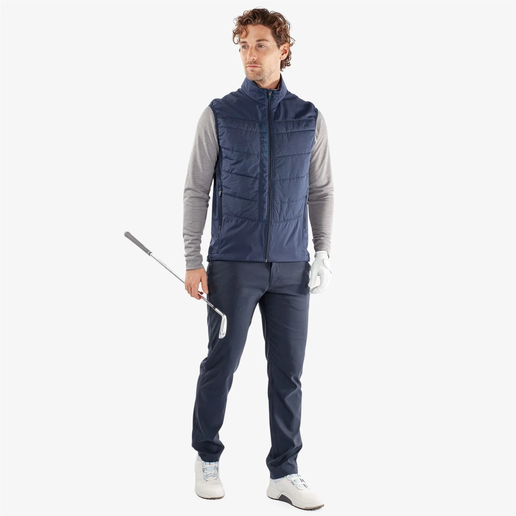 Lauro Interface-1 Full Zip Gilet Navy - AW24