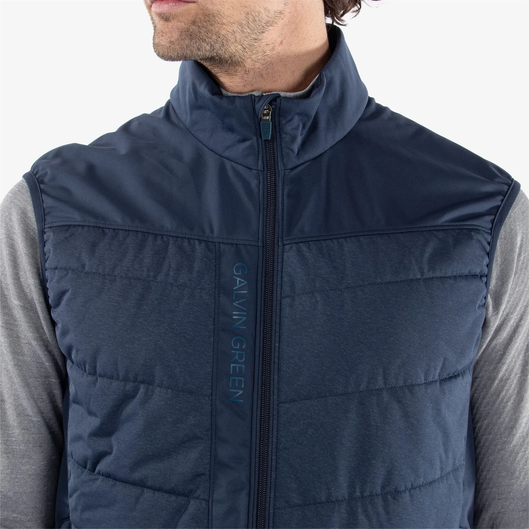 Lauro Interface-1 Full Zip Gilet Navy - AW24