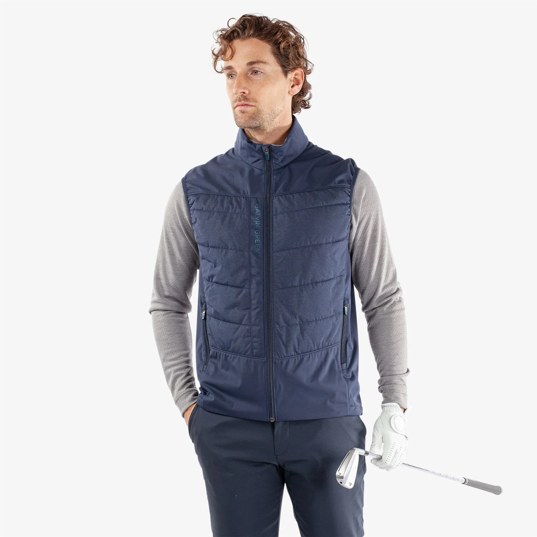 Lauro Interface-1 Full Zip Gilet Navy - AW24