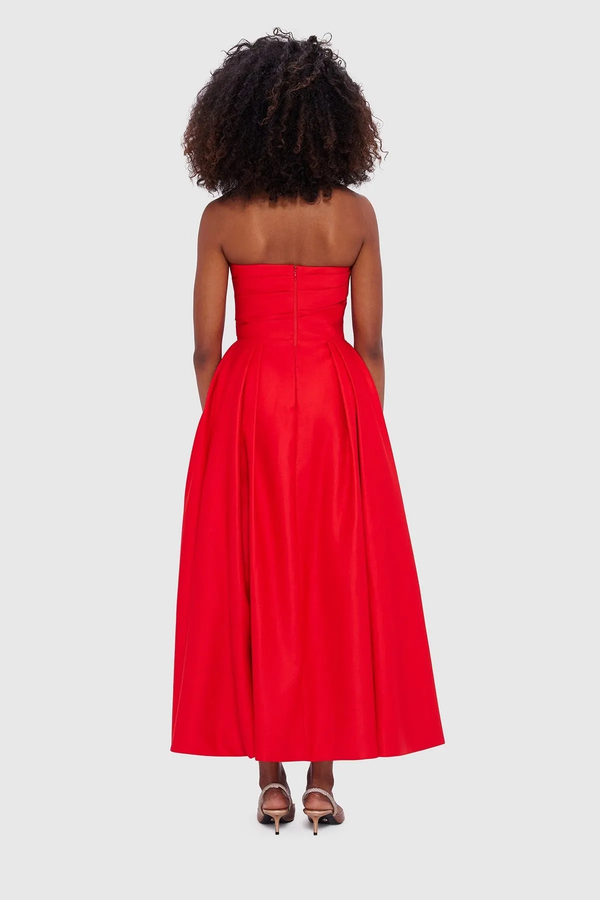 Leo Lin Jessica Bustier Gown - Red