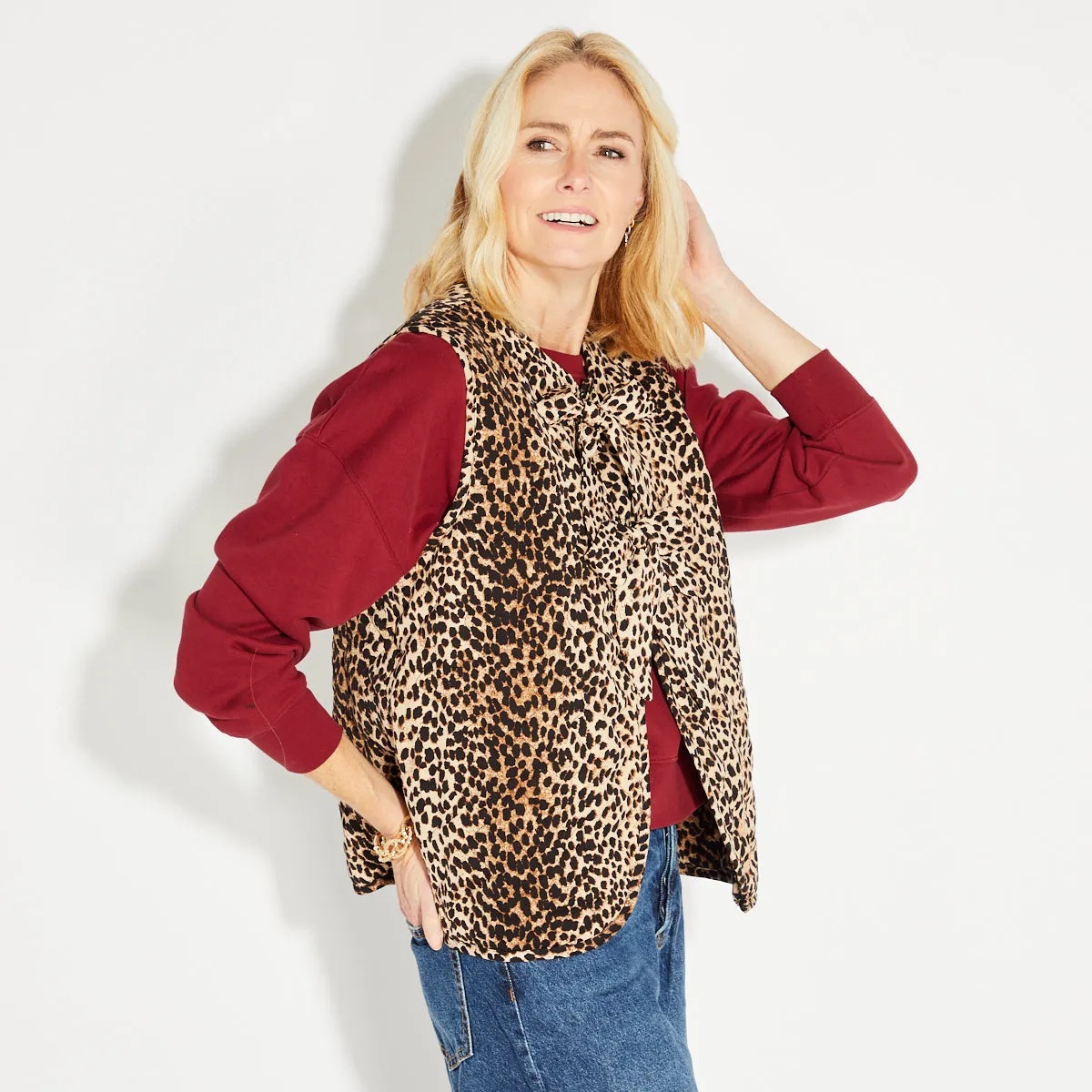 Leopard Gilet