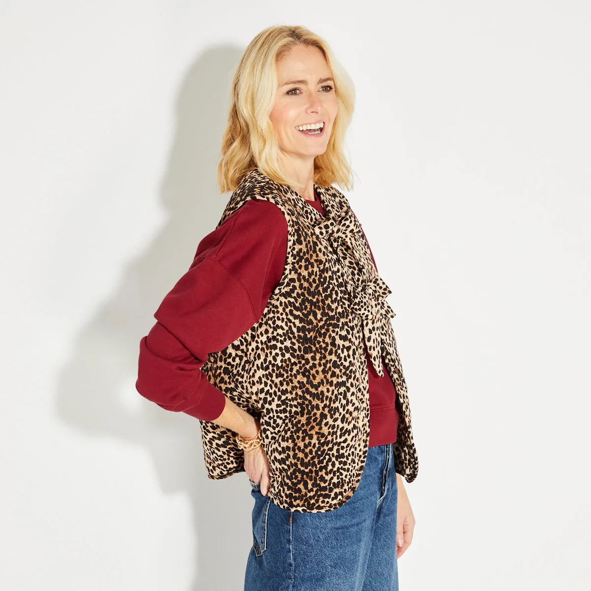 Leopard Gilet