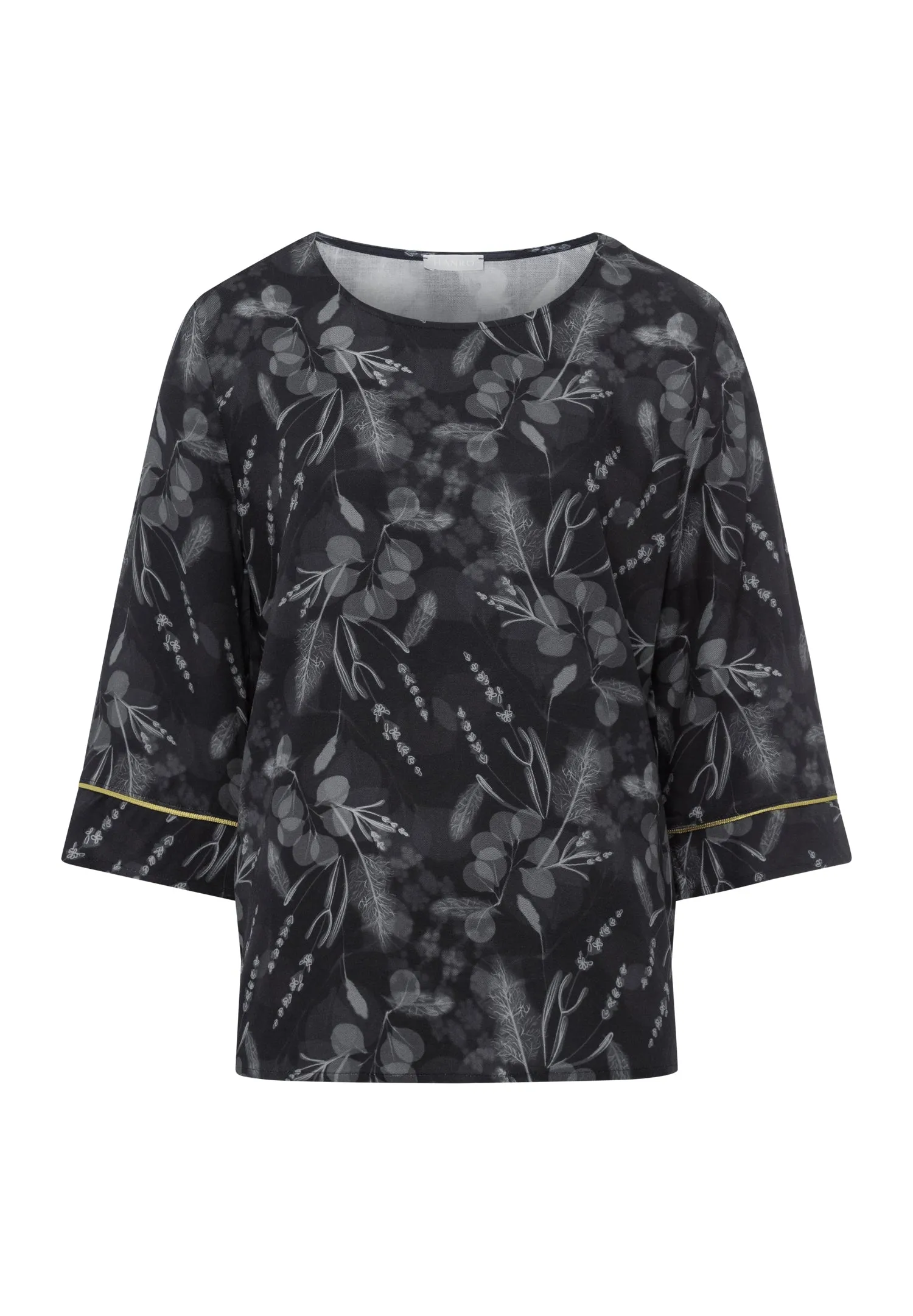 Lilova Relaxed Woven Floral Top | Mystic Shadow 76160-2987