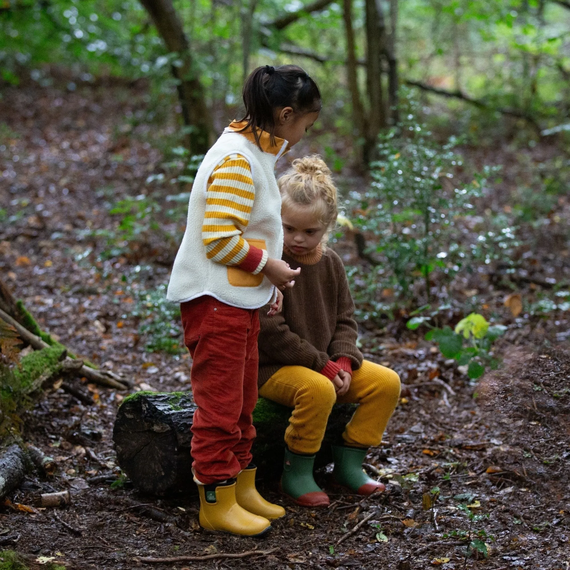 Little Green Radicals: Cream Cosy Zip Up Recycled Fleece Gilet