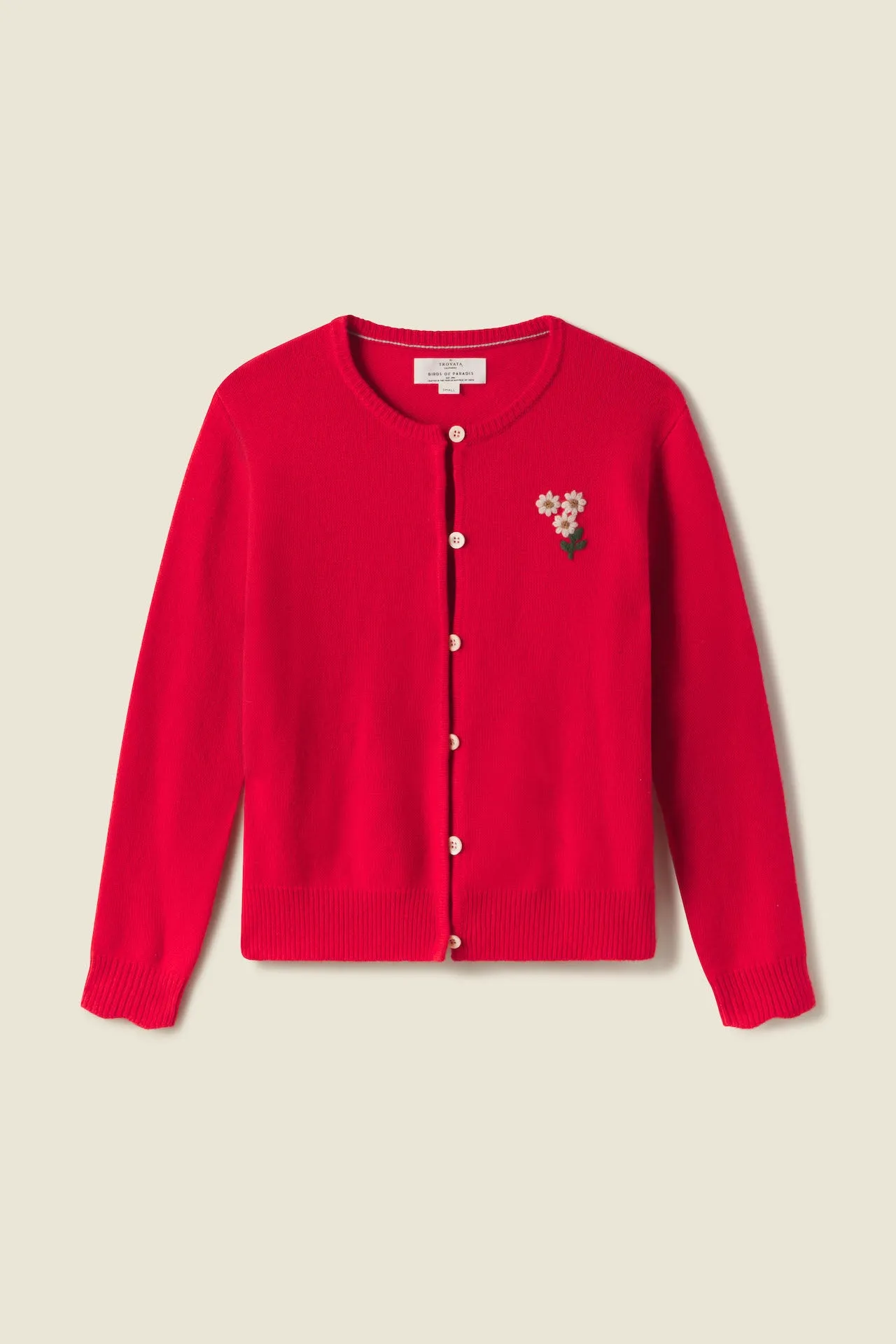 Loretta Cardigan Cherry Cashmere