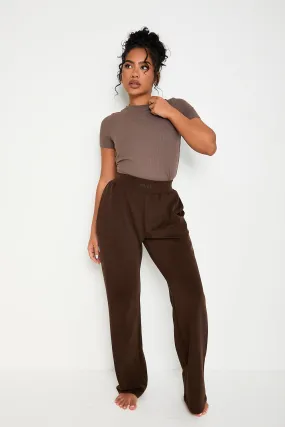 Lounge Flare Jogger - Chocolate