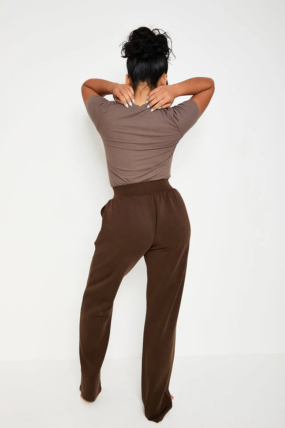 Lounge Flare Jogger - Chocolate