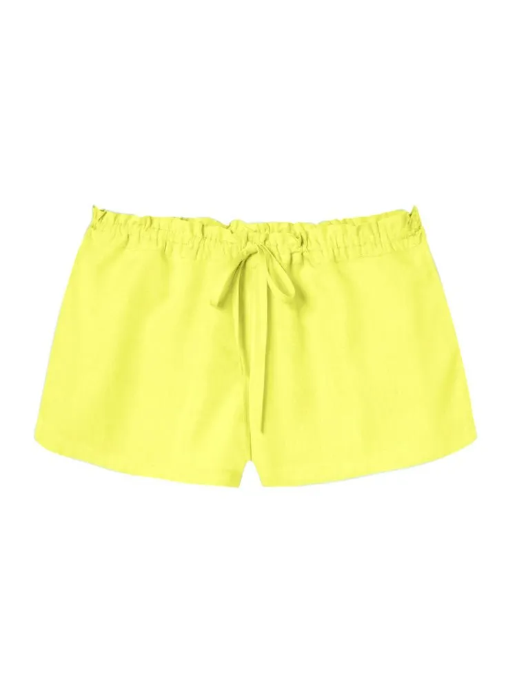 Low-Rise Poplin Lounge Short - Bulb