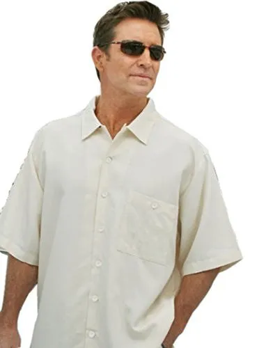 Luau Weekender Bungalow, Spread Collar, Button Pocket, Short Sleeve Shirt