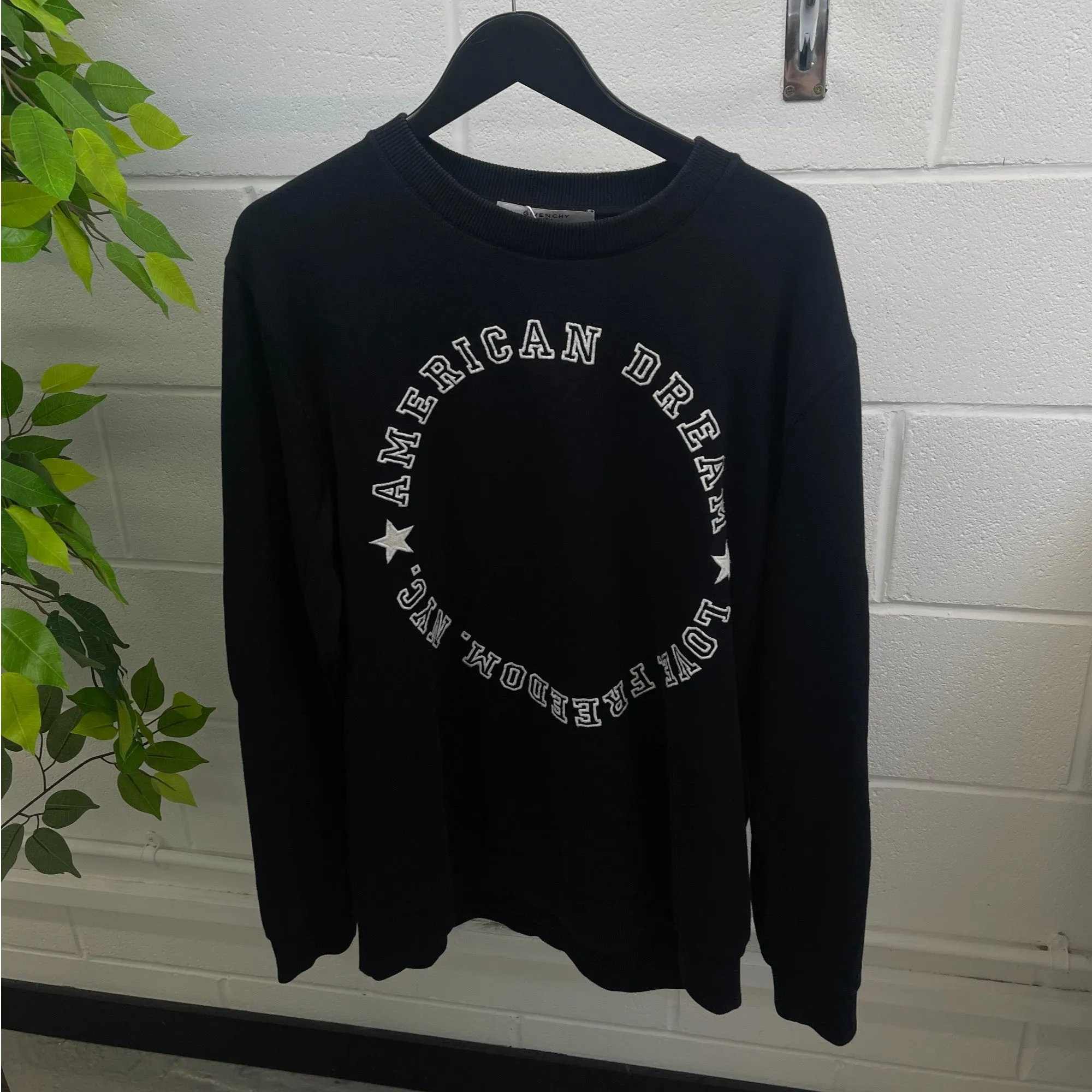 Men's American Dream Logo Sweatshirt Black Size XL