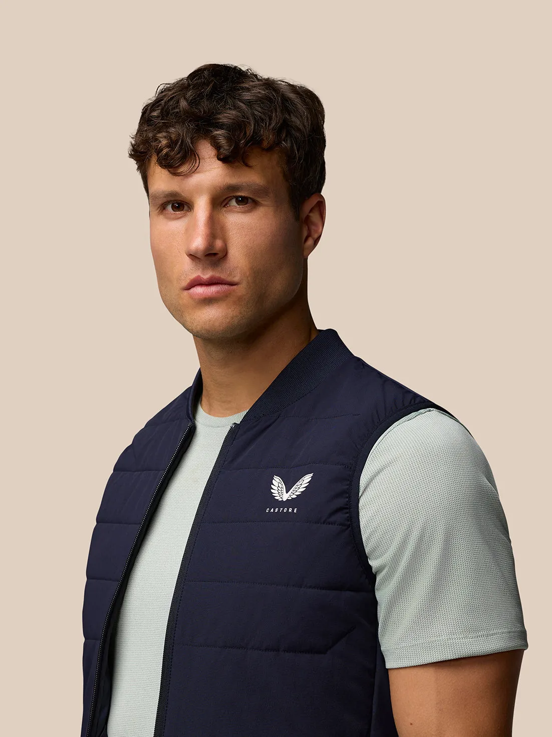 Men's Apex Hybrid Quilted Gilet - Navy