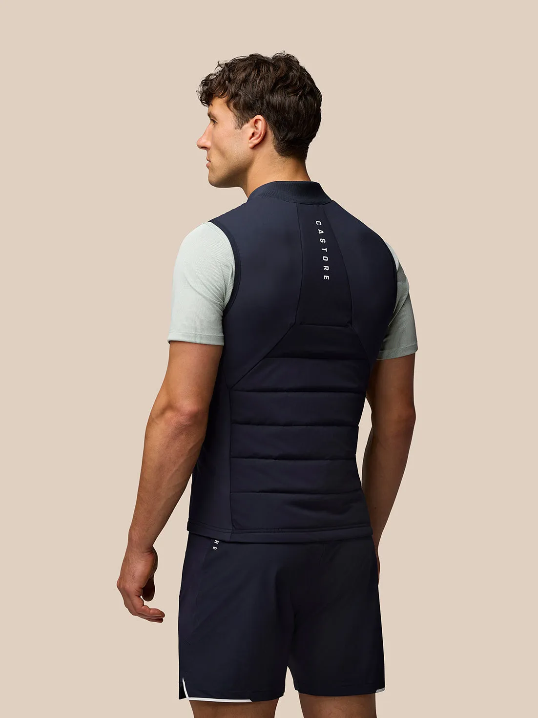 Men's Apex Hybrid Quilted Gilet - Navy