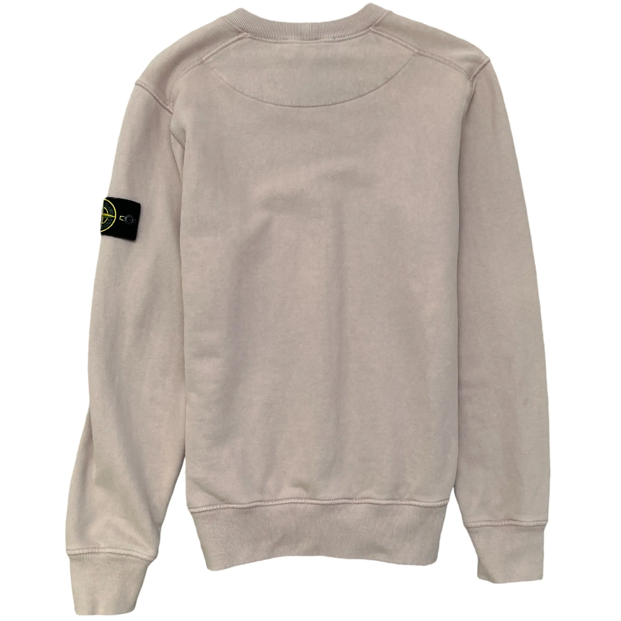 Men's Applique Logo Sweatshirt Beige Size S