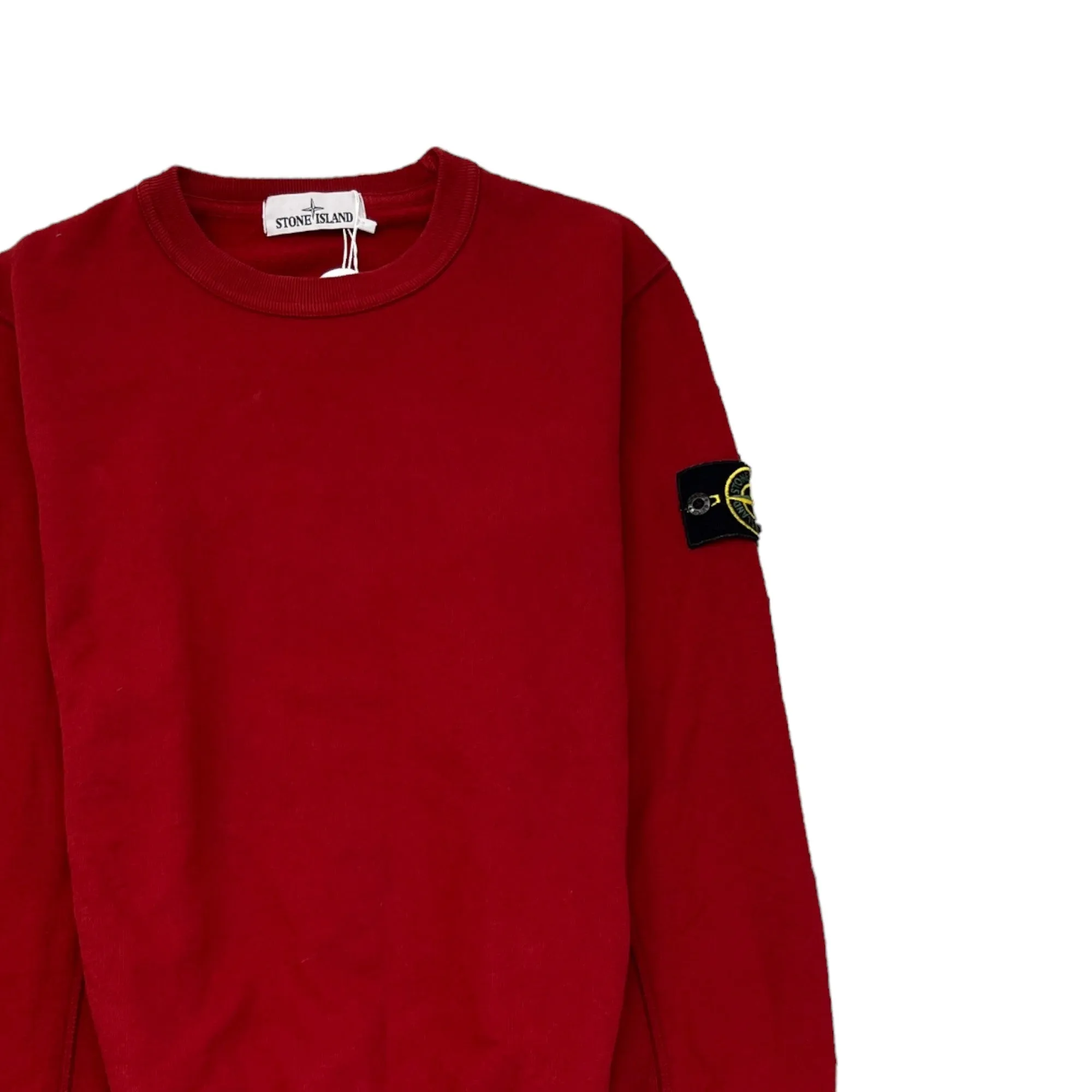 Men's Applique Logo Sweatshirt Burgundy Size S