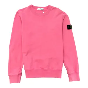 Men's Applique Logo Sweatshirt Pink Size M