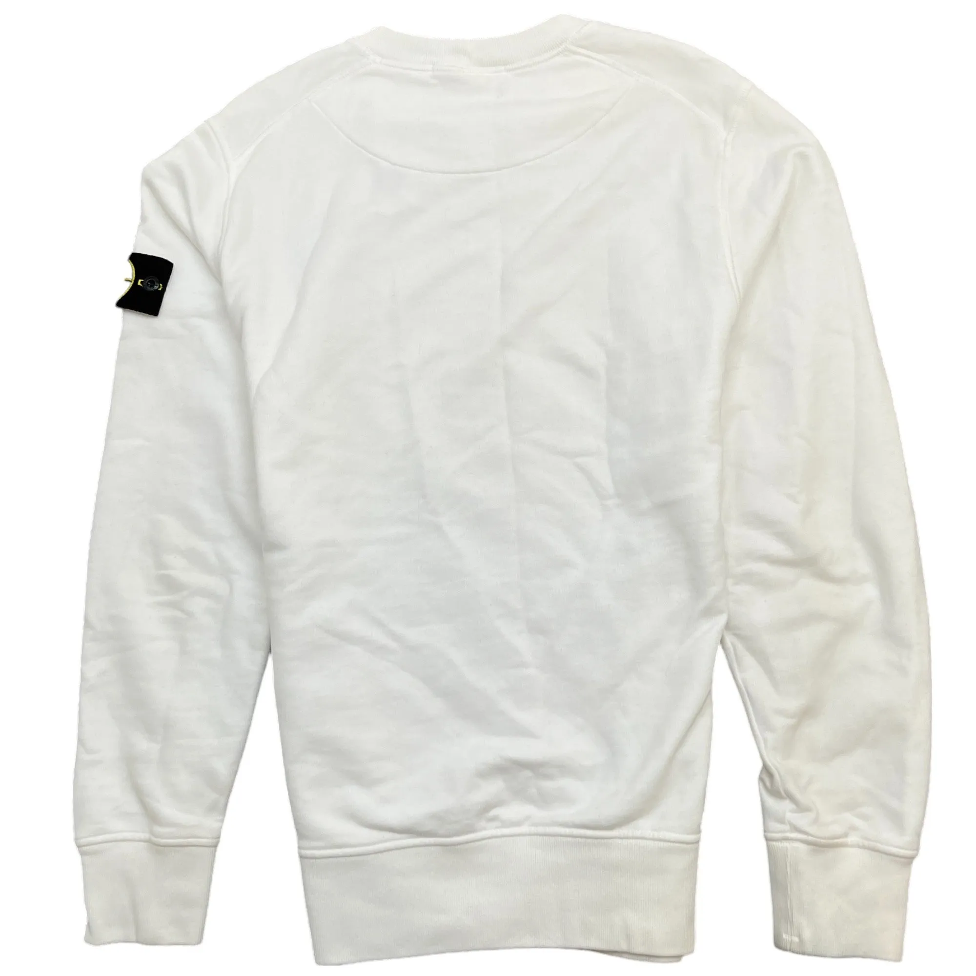 Men's Applique Logo Sweatshirt White Size M