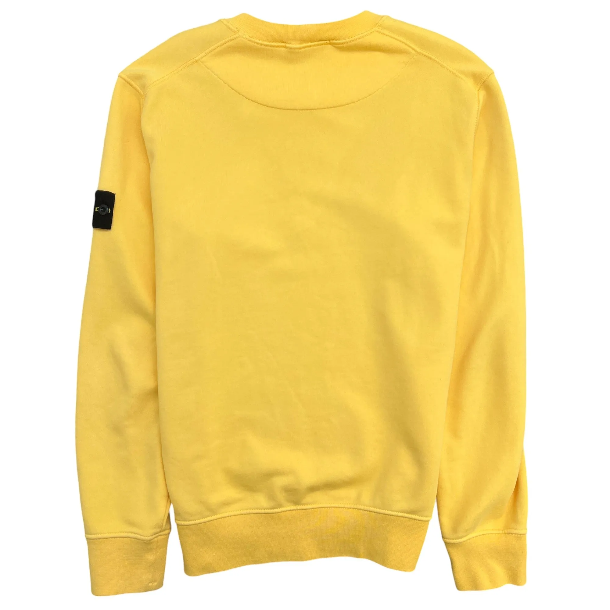 Men's Applique Logo Sweatshirt Yellow Size L