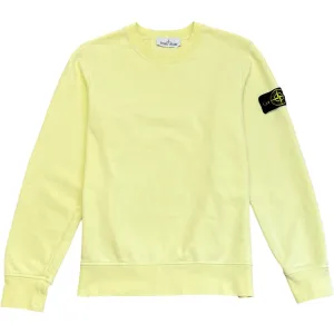 Men's Applique Logo Sweatshirt Yellow Size S