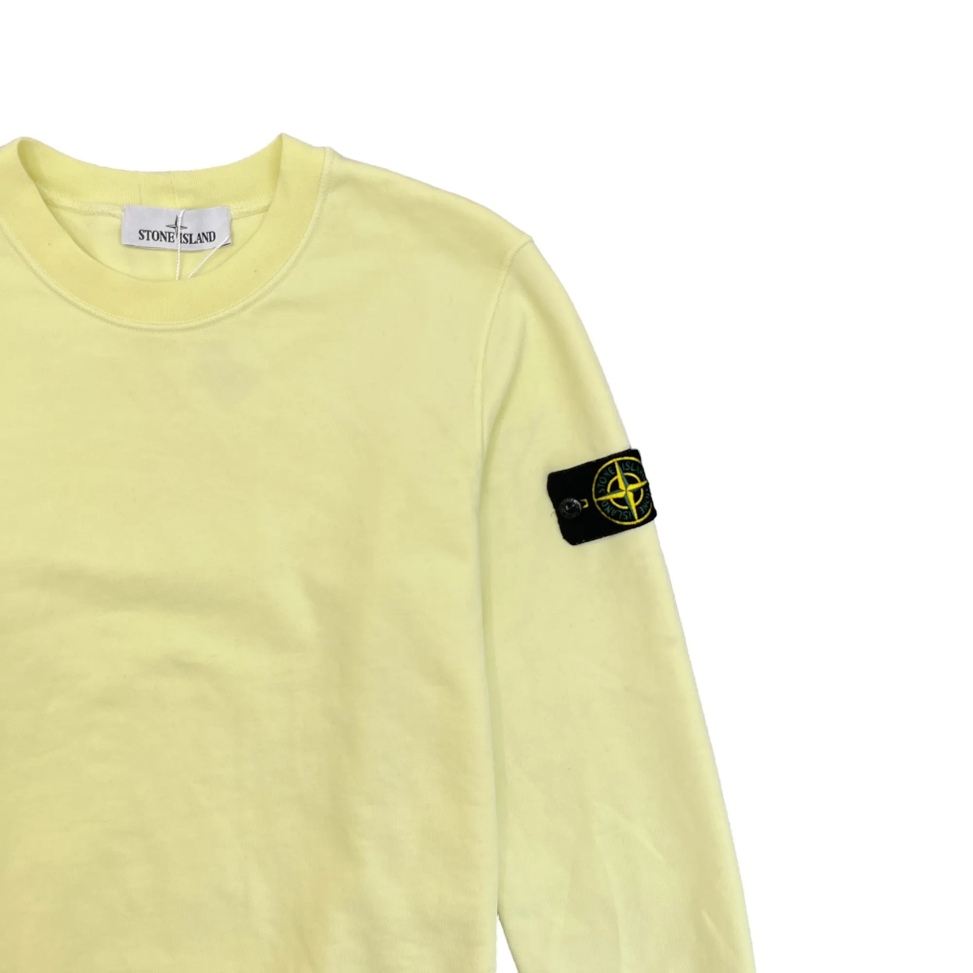 Men's Applique Logo Sweatshirt Yellow Size S